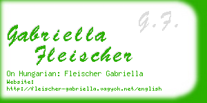 gabriella fleischer business card